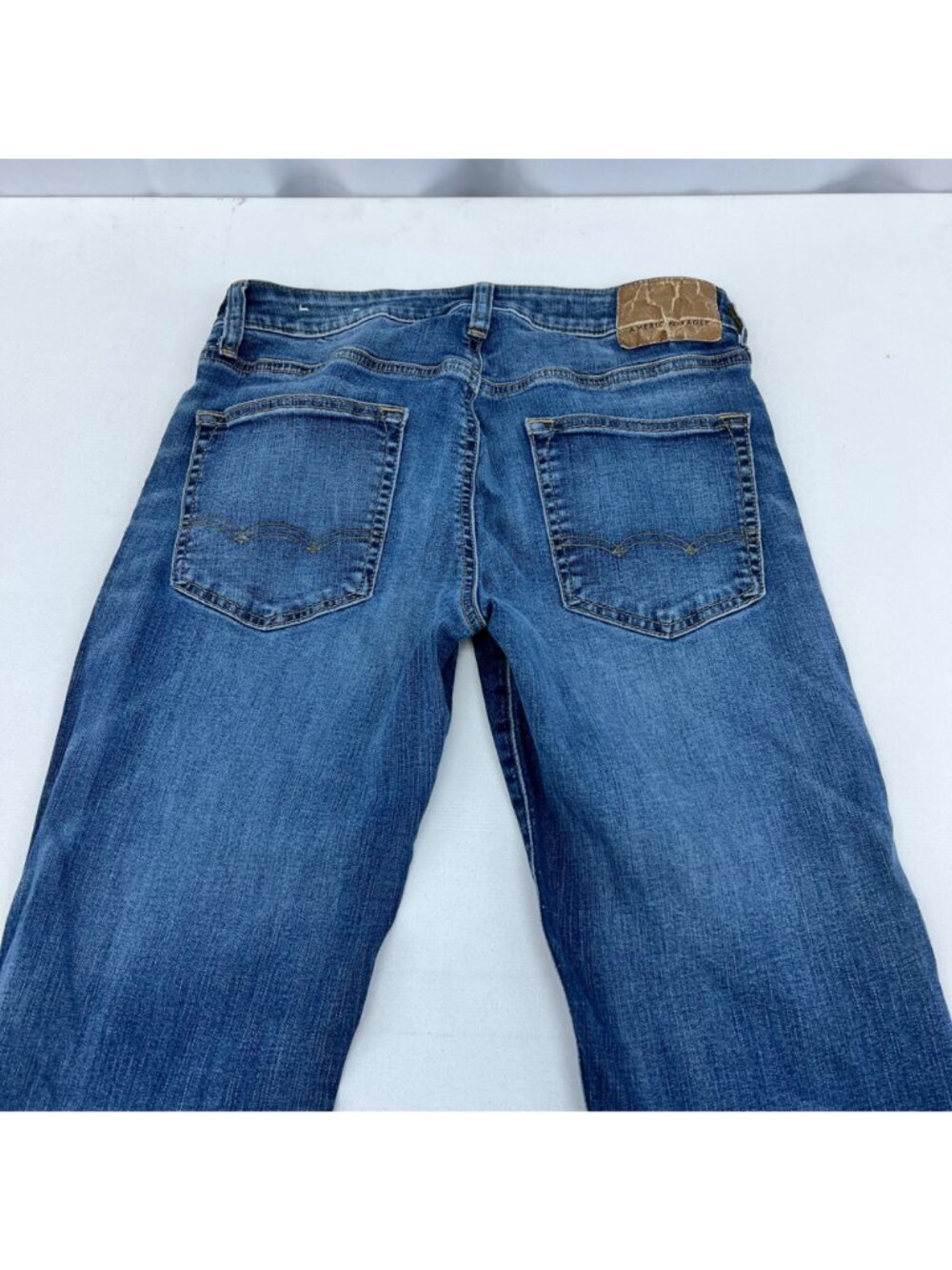 American Eagle Men’s Slim Straight Leg Jeans Blue Size 31x32 - Picture 5 of 9